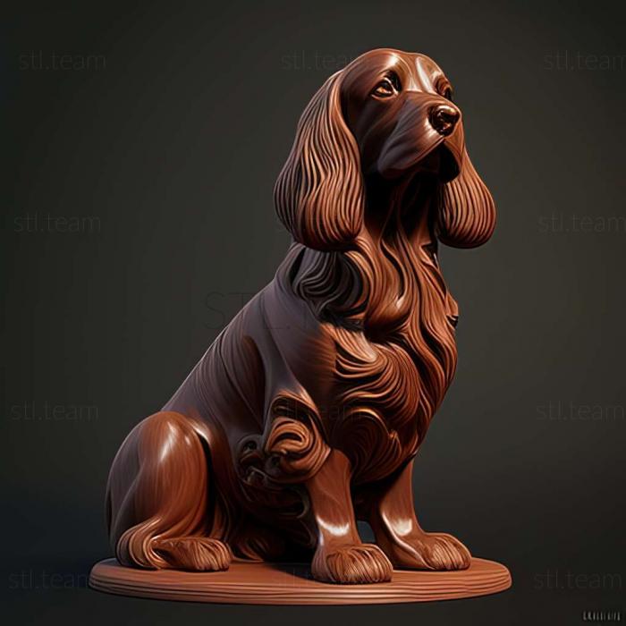 3D model Small Munsterlander dog (STL)
